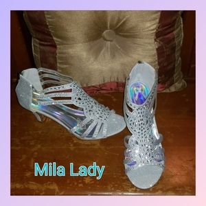 Reduced:Silver Mila Lady size 11 fits like 10-10.5